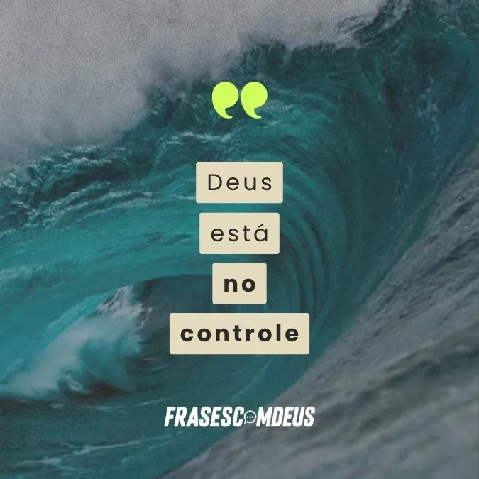 Deus está no controle