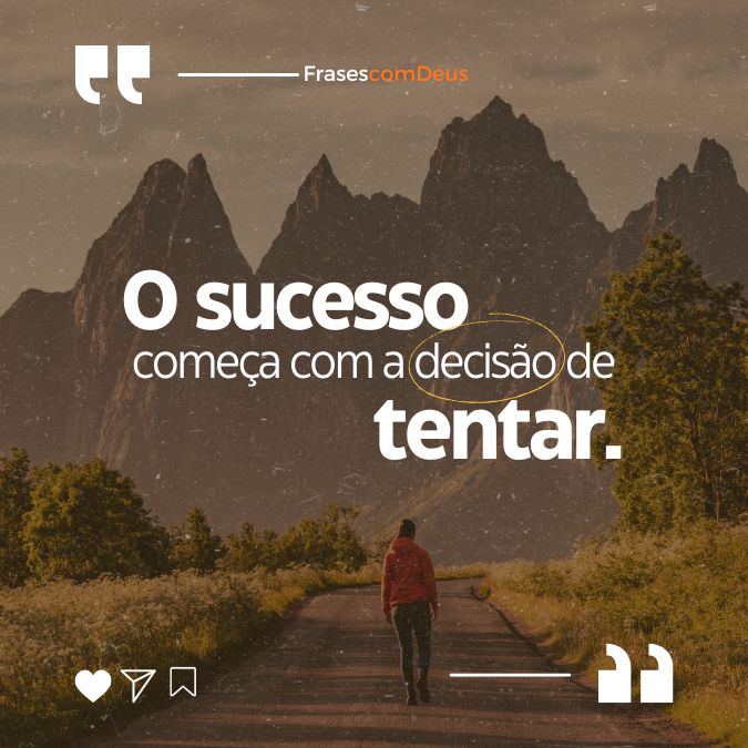 Frase abençoada para te motivar