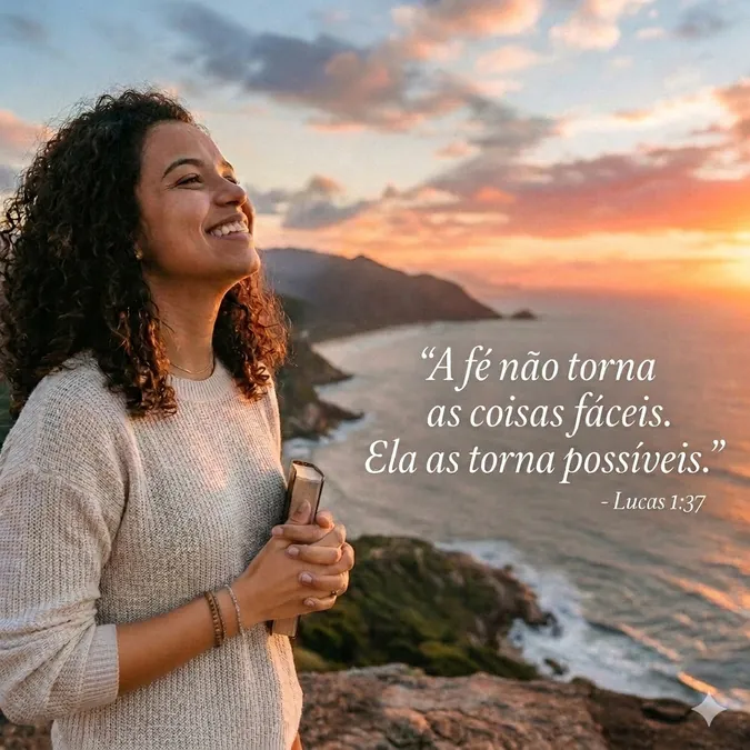 Frase cristãs curta sobre fé impossível