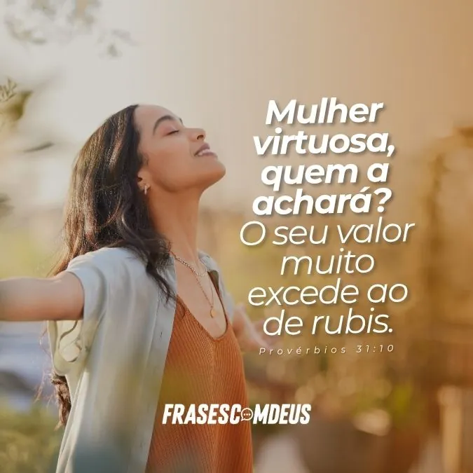 Frases para Mulher virtuosa