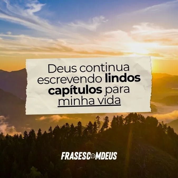 Mensagem de confiança em Deus