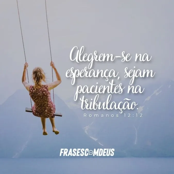 Mensagem de força e fé