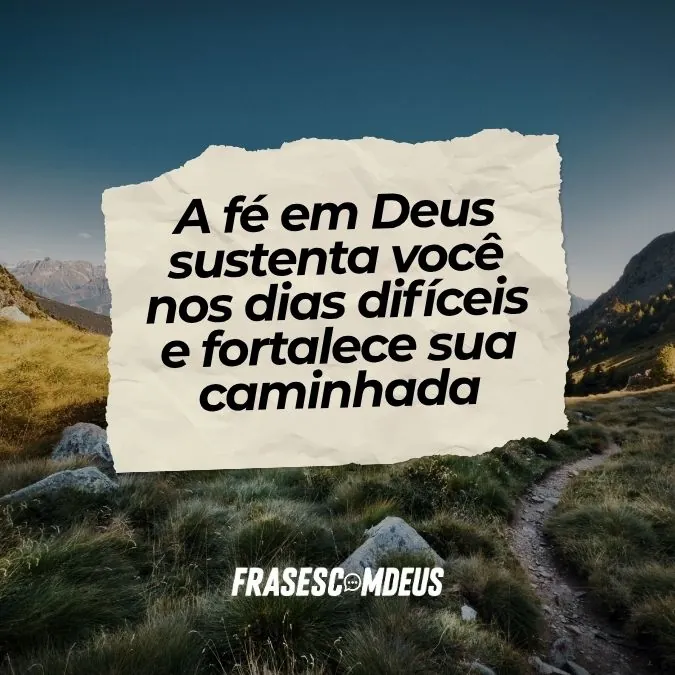 Mensagem positiva de fé