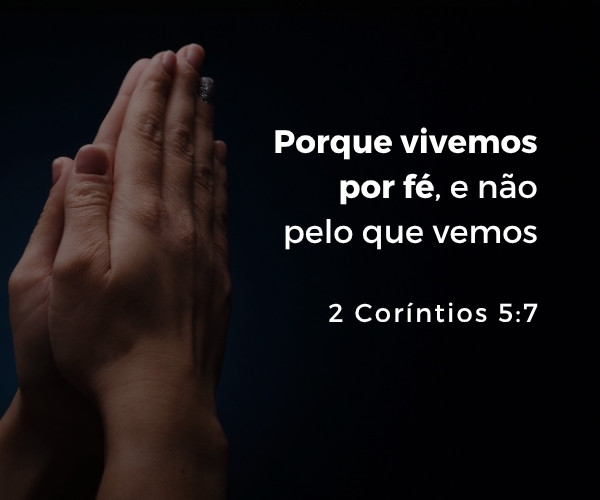 vivemos por fé frase bíblica