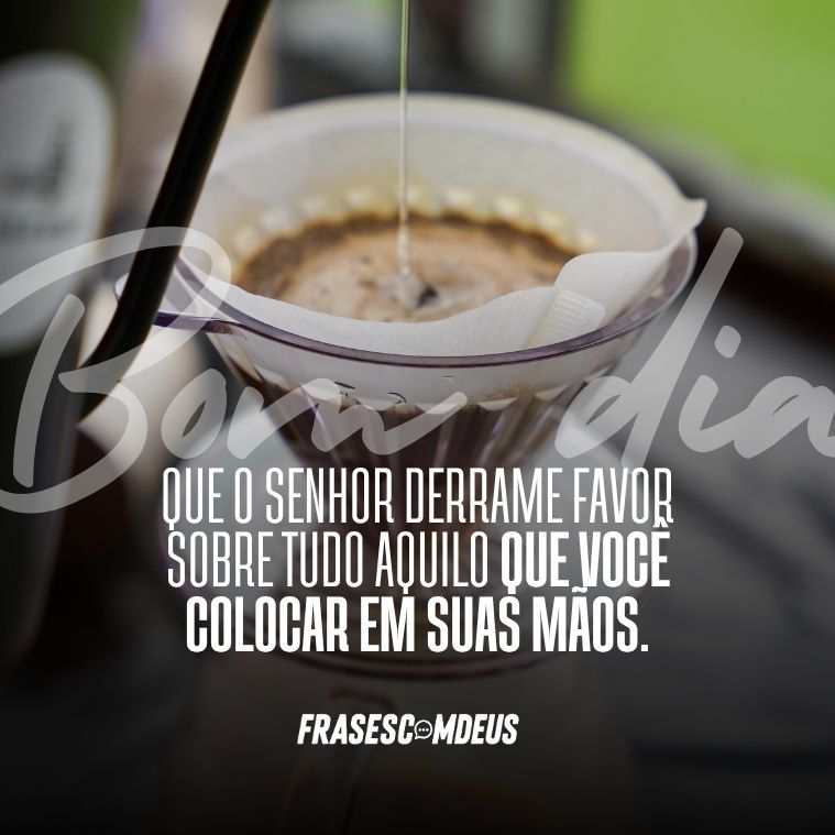 Bom dia abençoado