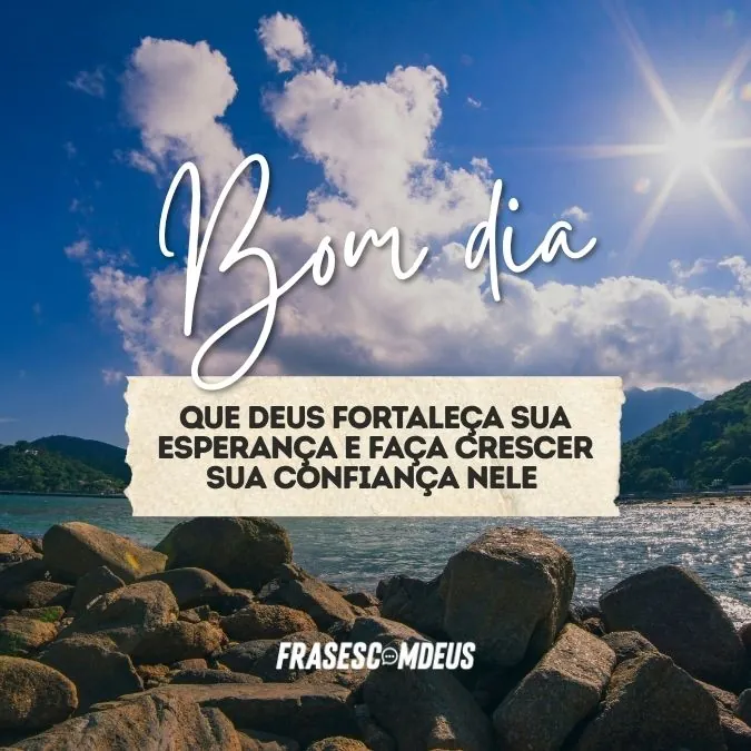 Bom dia abençoado