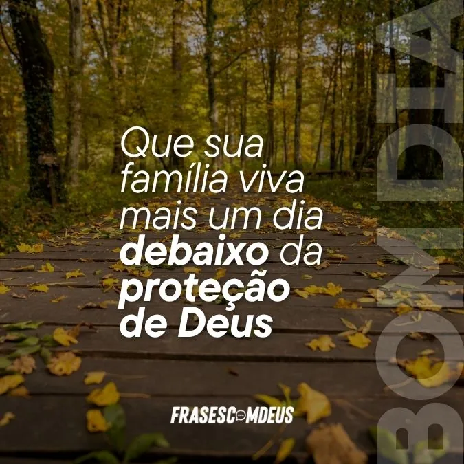 Bom dia para família
