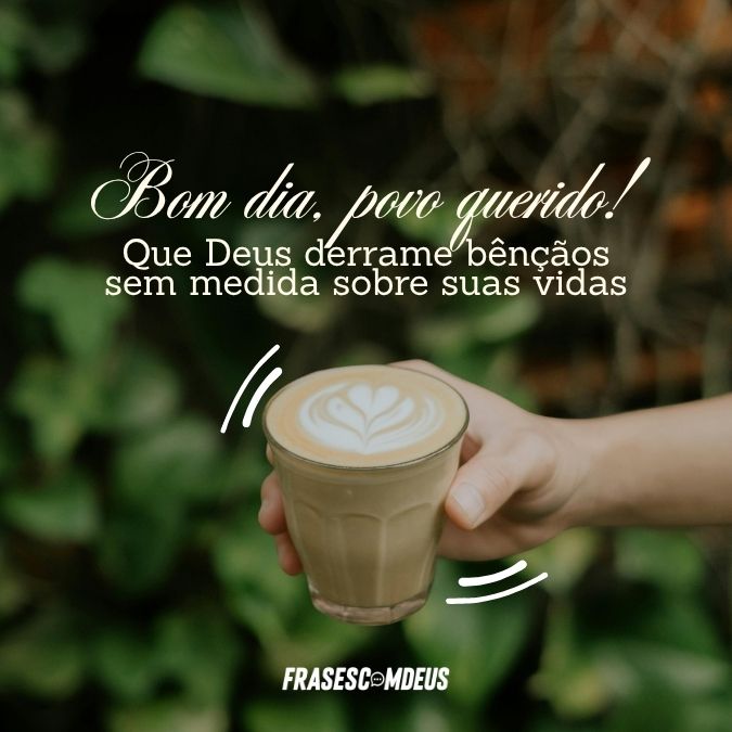 Bom dia povo querido