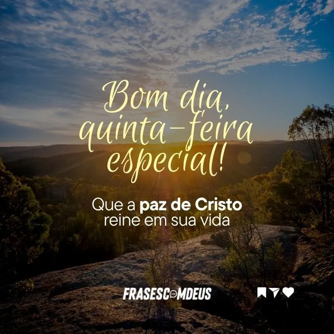 Bom dia quinta-feira abençoada