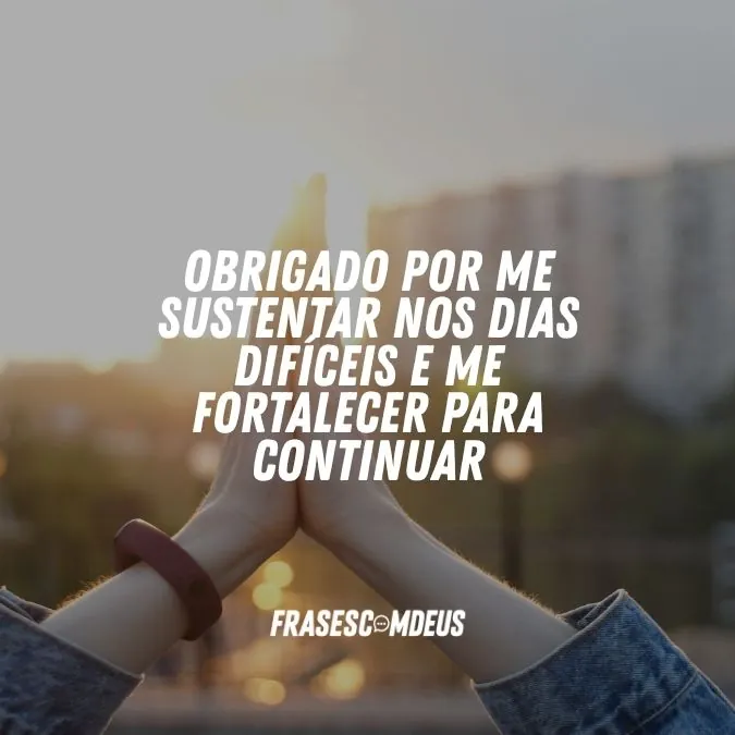 Frases de obrigado Deus