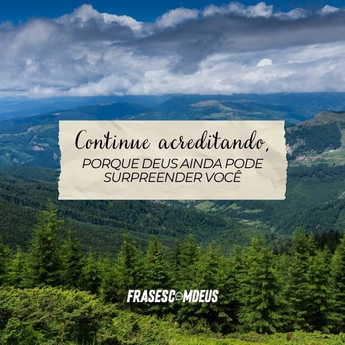 Mensagem de Deus para não desistir