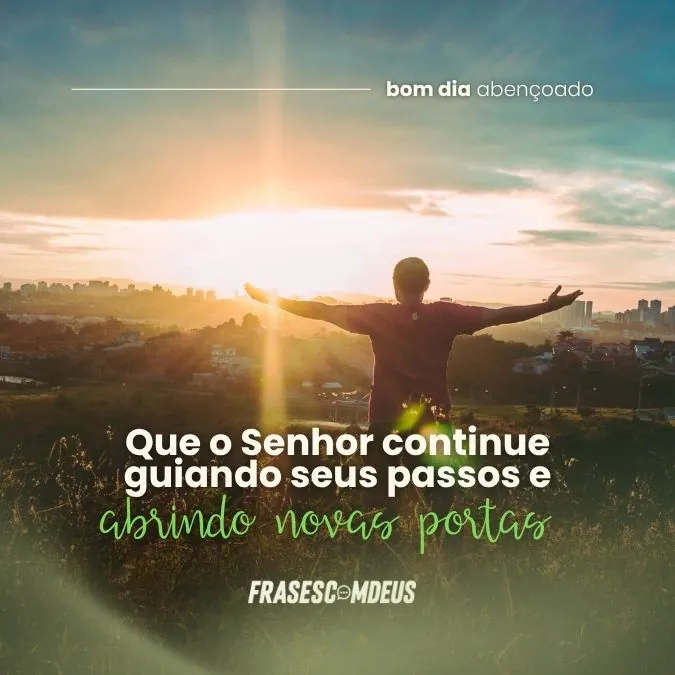 frase de Bom dia abençoado