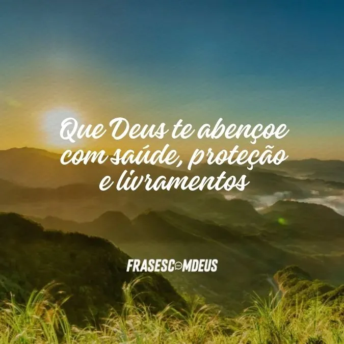 frase de Deus abençoe