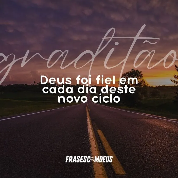 frase de Gratidão por ciclos