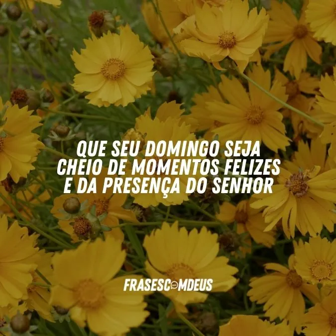 frase para um domingo abençoado