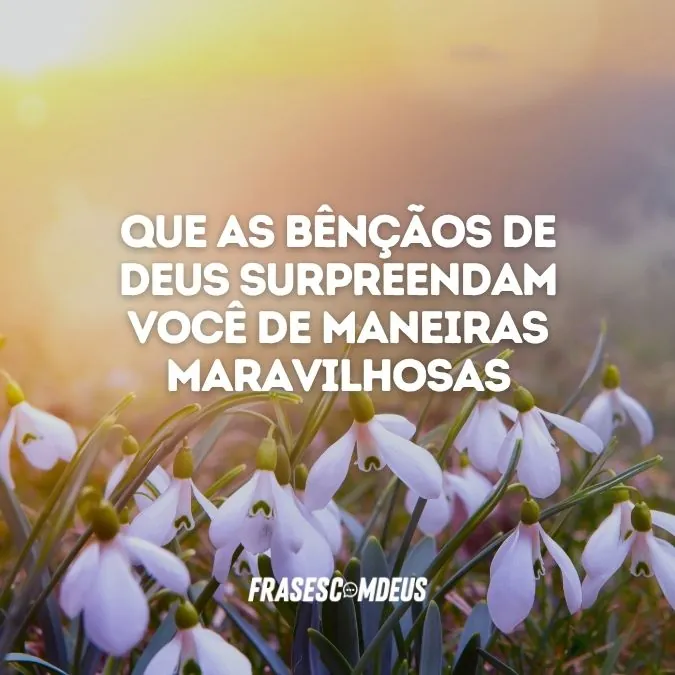 mensagens para desejar as bençãos