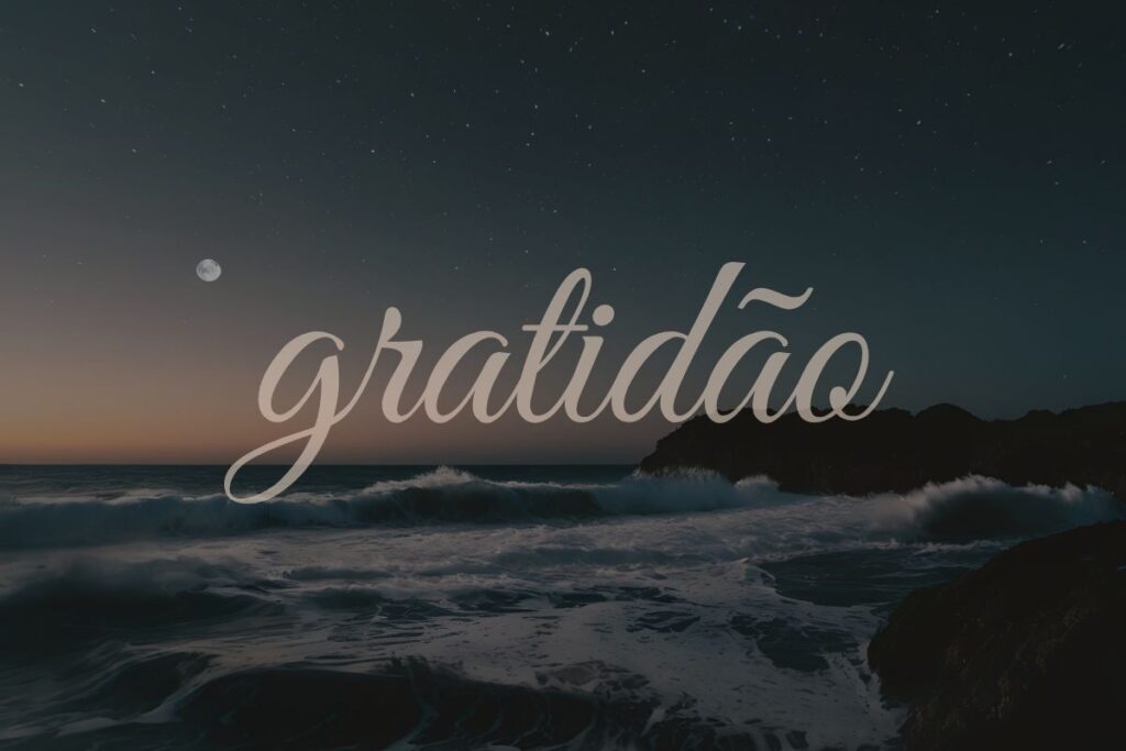 Boa noite com gratidão