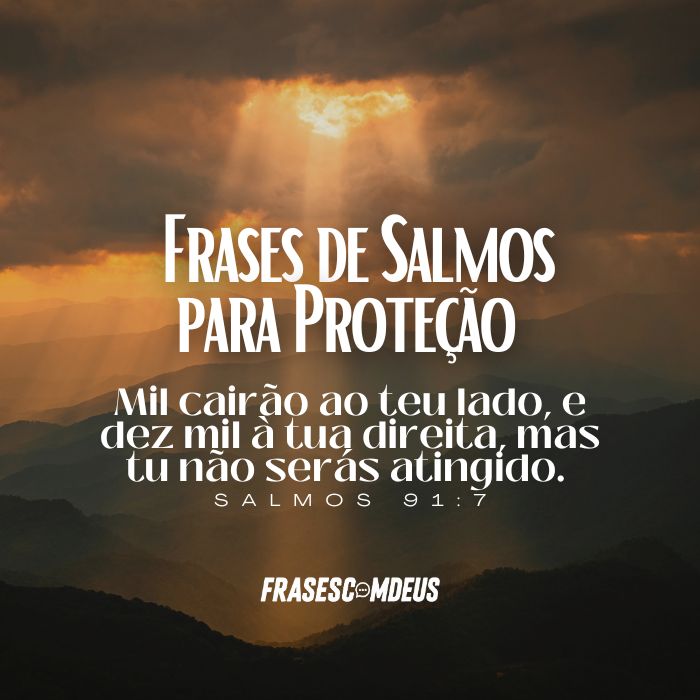 Frase de Salmos para Proteção para compartilhar