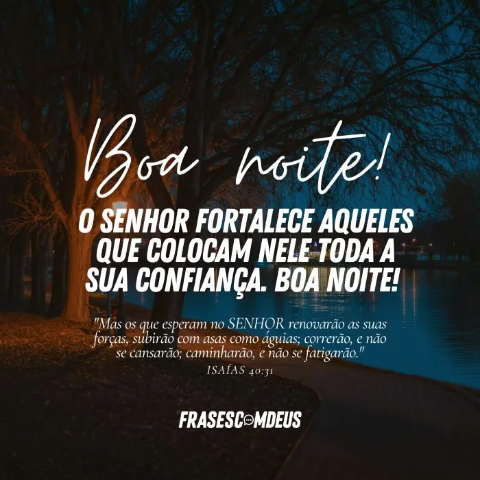Frases bíblica de boa noite para compartilhar