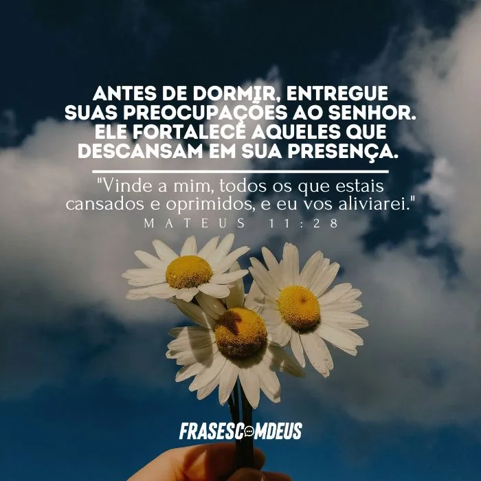Mensagem bíblica de boa noite para compartilhar
