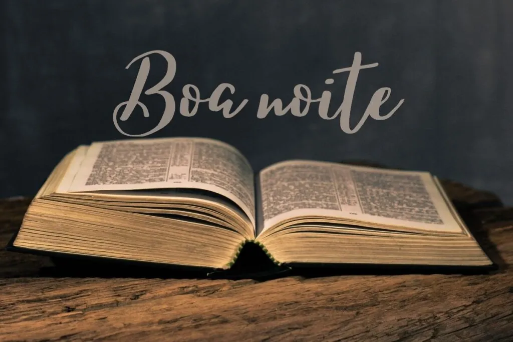 Mensagem de boa noite com versículo bíblico