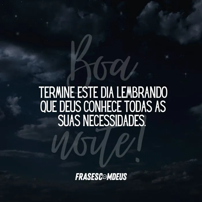 frase biblica de boa noite