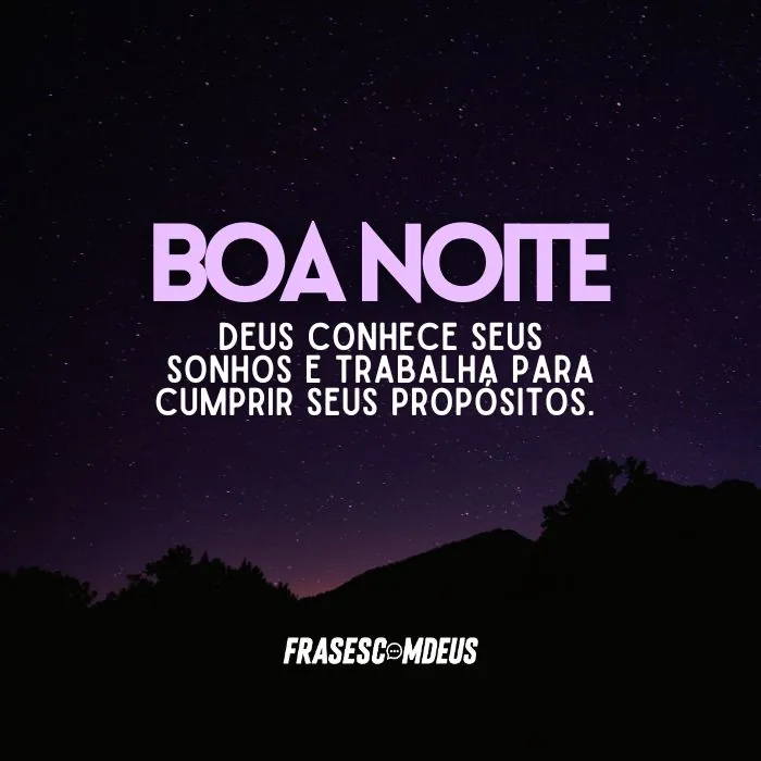 frase de Boa Noite