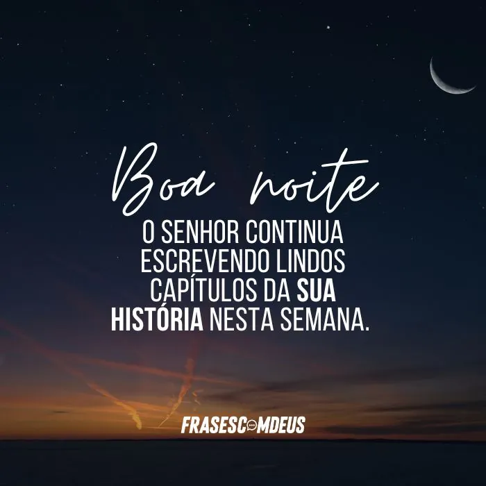 frase de Boa Noite Segunda-feira