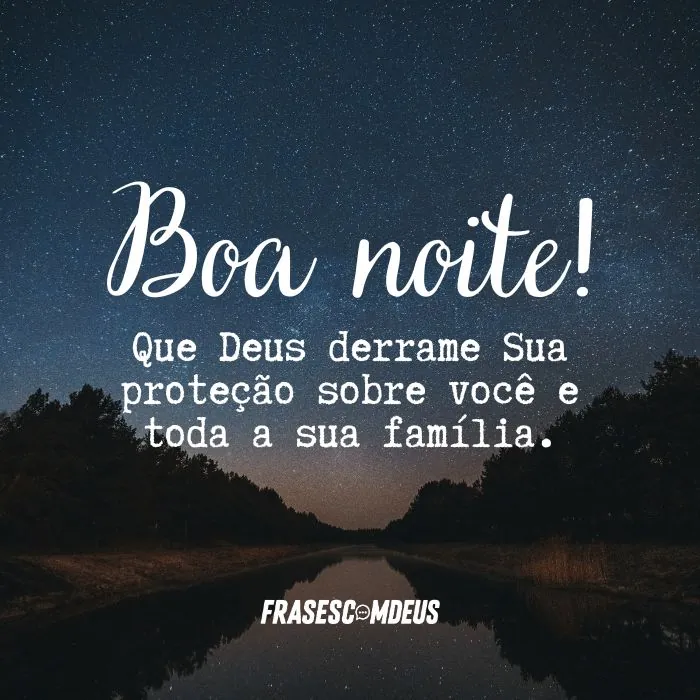 frase evangélica de boa noite
