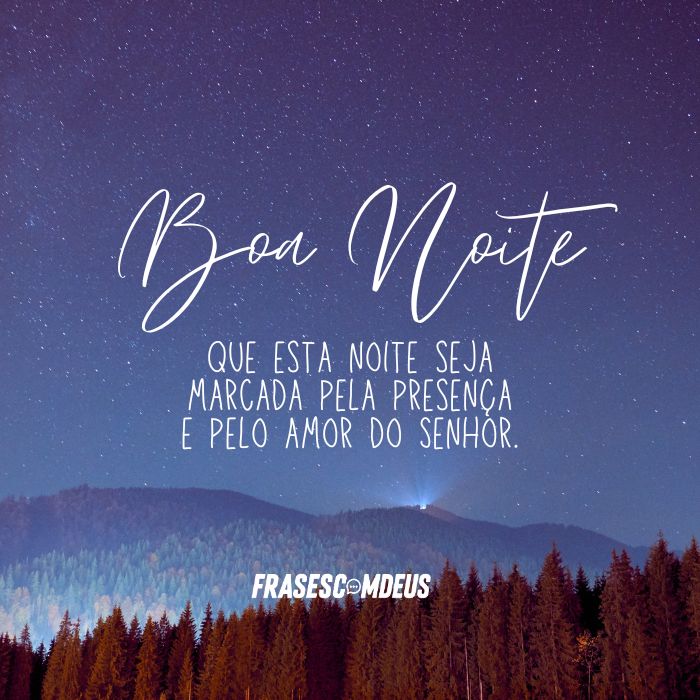 frases de Boa noite sábado