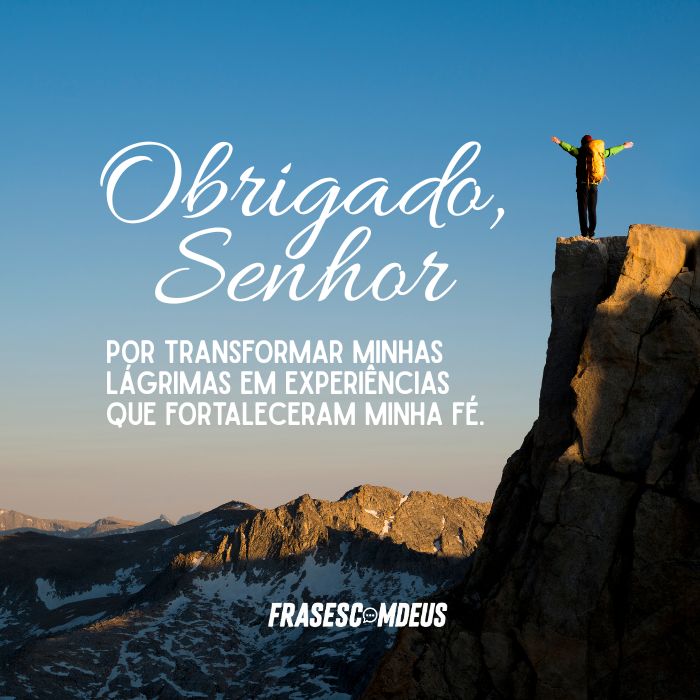 frases de gratidão a Deus