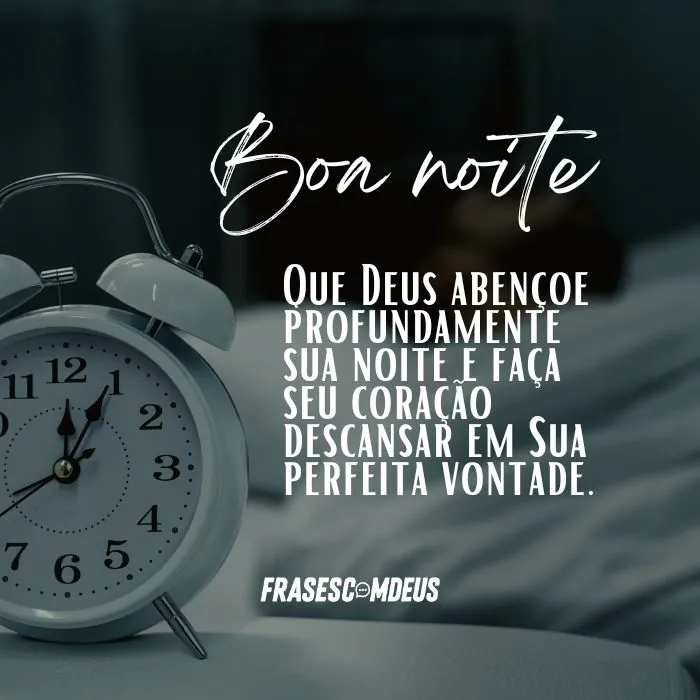 mensagem de Boa noite abençoada para compartilhar