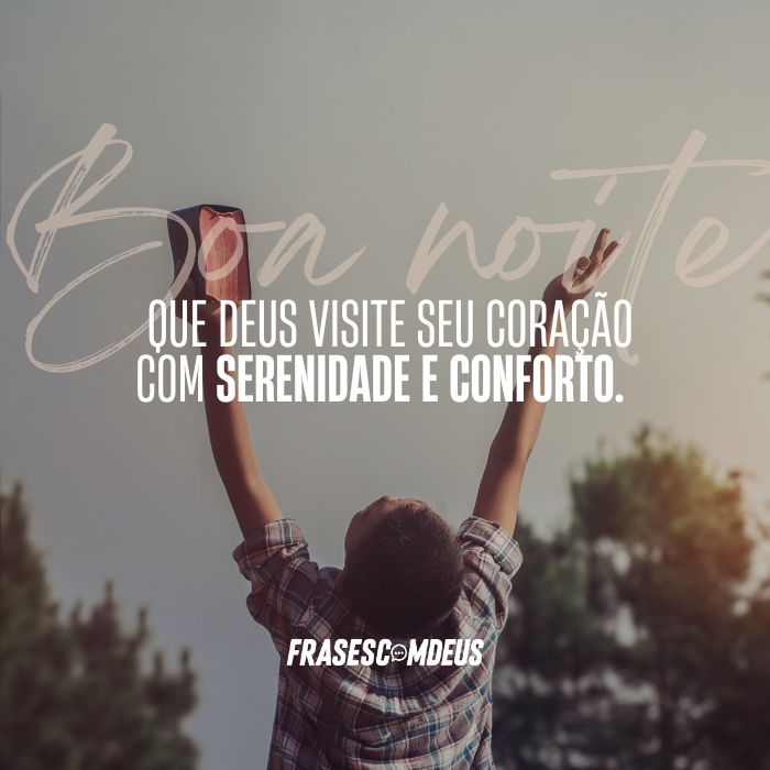 mensagem de Boa noite abençoada para compartilhar