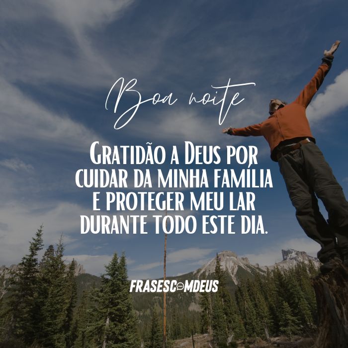 mensagem de Boa noite com gratidão para compartilhar
