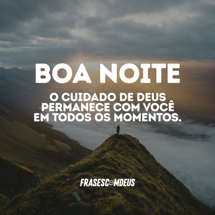 mensagem de Boa noite com paz