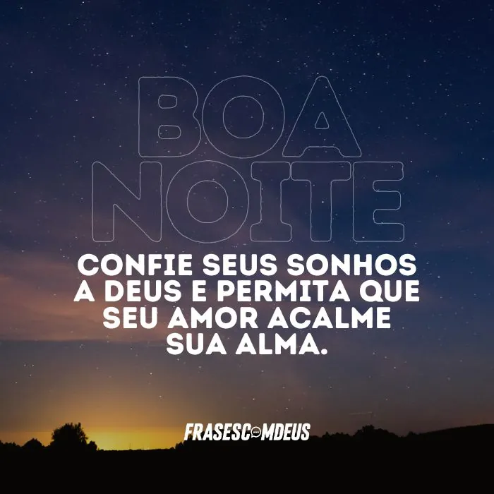 mensagem de boa noite