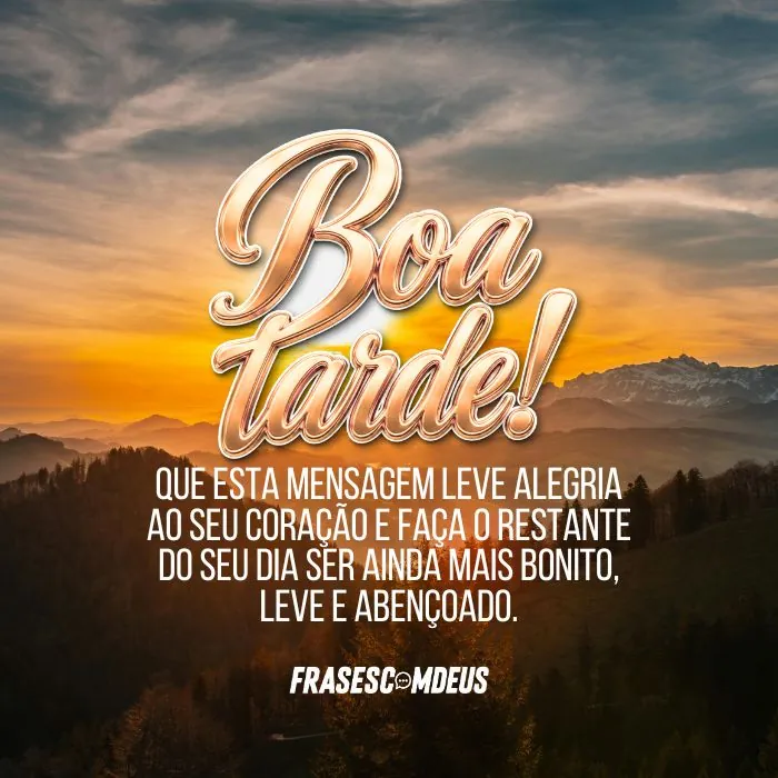 frase de Boa Tarde