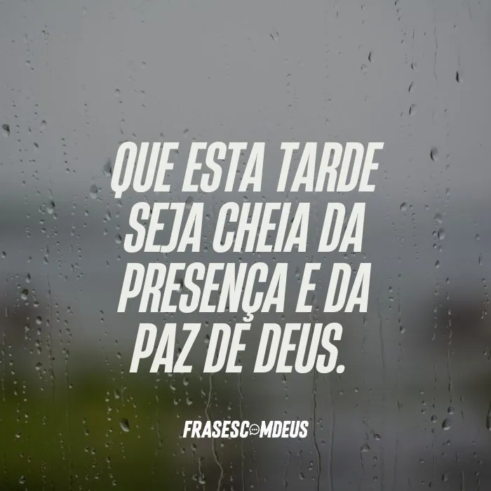 frase de Boa tarde com chuva