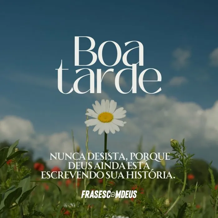 frases de Boa Tarde para não desistir
