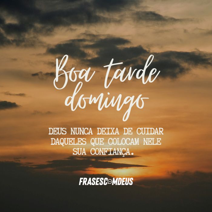 frases de Boa tarde domingo