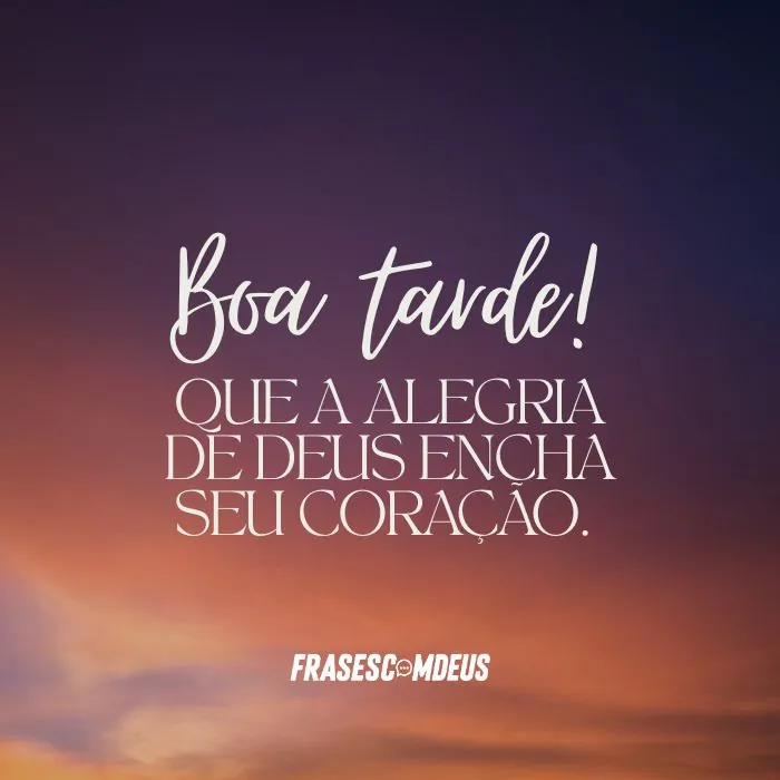 mensagem de Boa tarde domingo para compartilhar