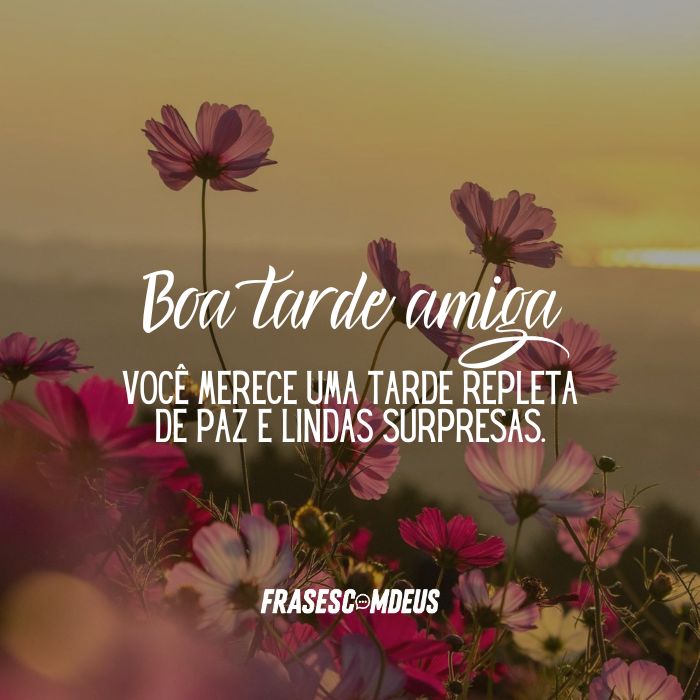 mensagens de Boa tarde amiga